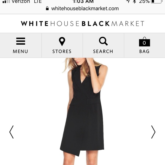 White House Black Market Dresses & Skirts - NWT White House Black Market Tuxedo Dress Size 8